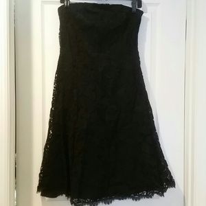 Anthropologie Odille black lace dress size 8